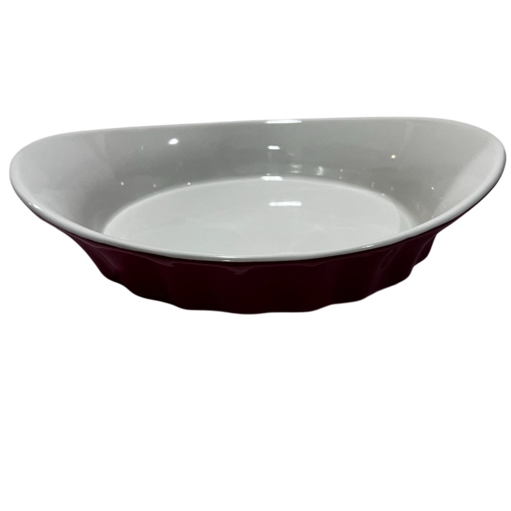 Red Crofton Ceramic Casserole Dish